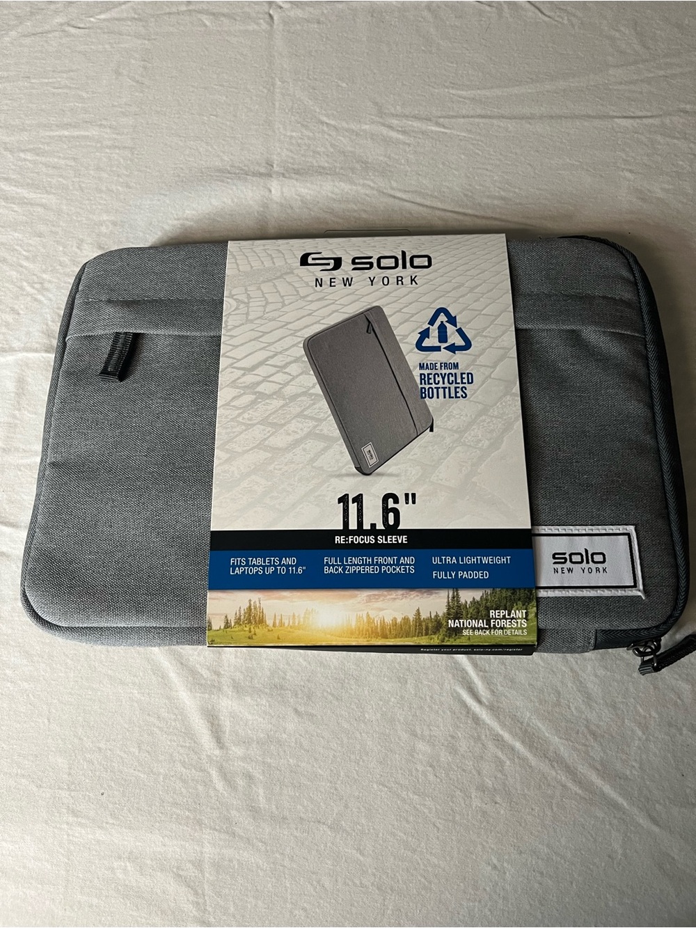 solo 11.6" Gray Tablet Sleeve